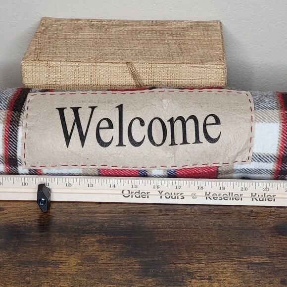Elements Fabric 'Welcome' Door Draft Stopper - Picture 8 of 8